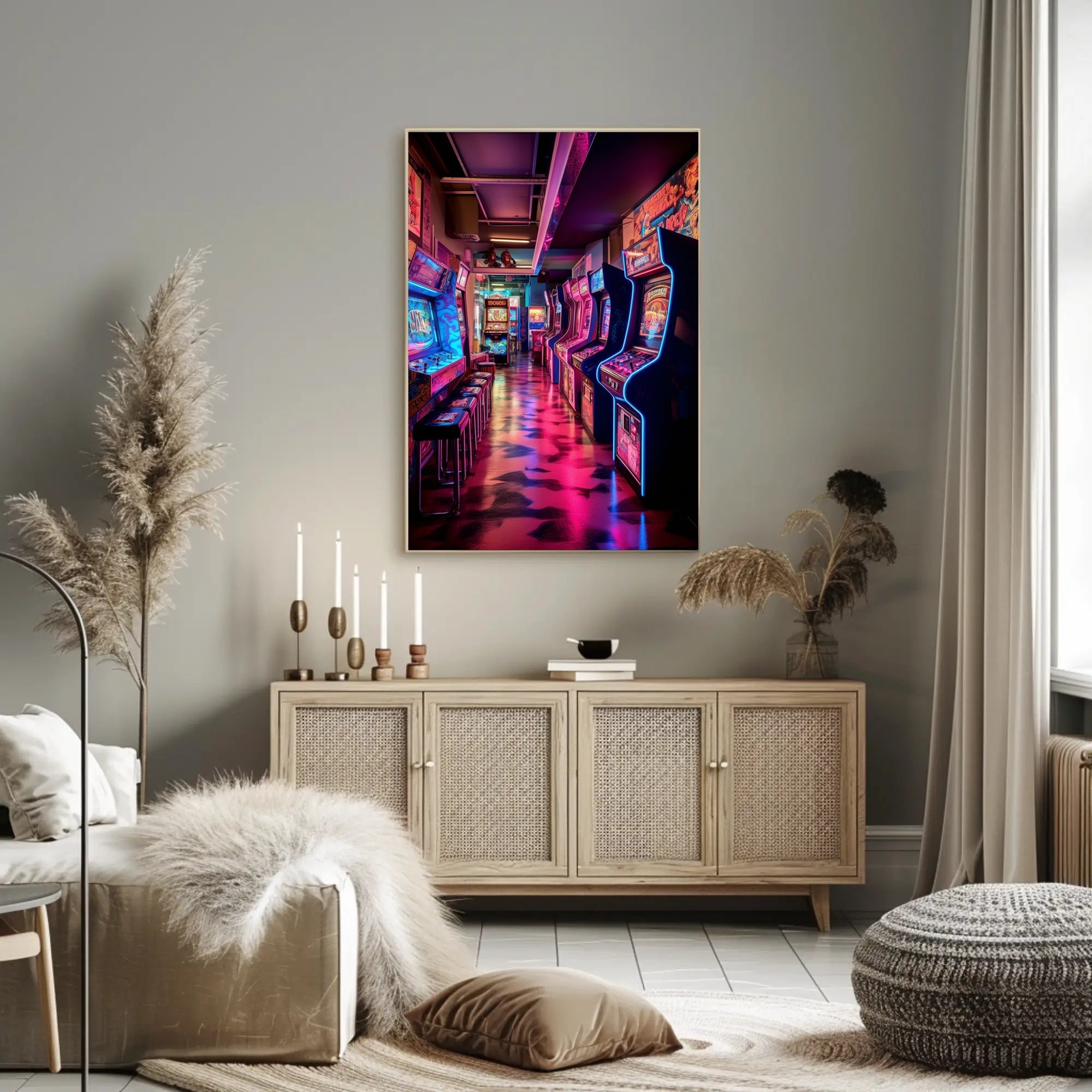 Retro Arcade Wonderland Poster