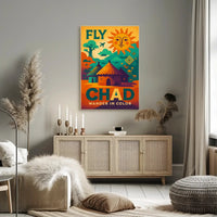 Chad Adventure Retro Travel Poster PosterGoat