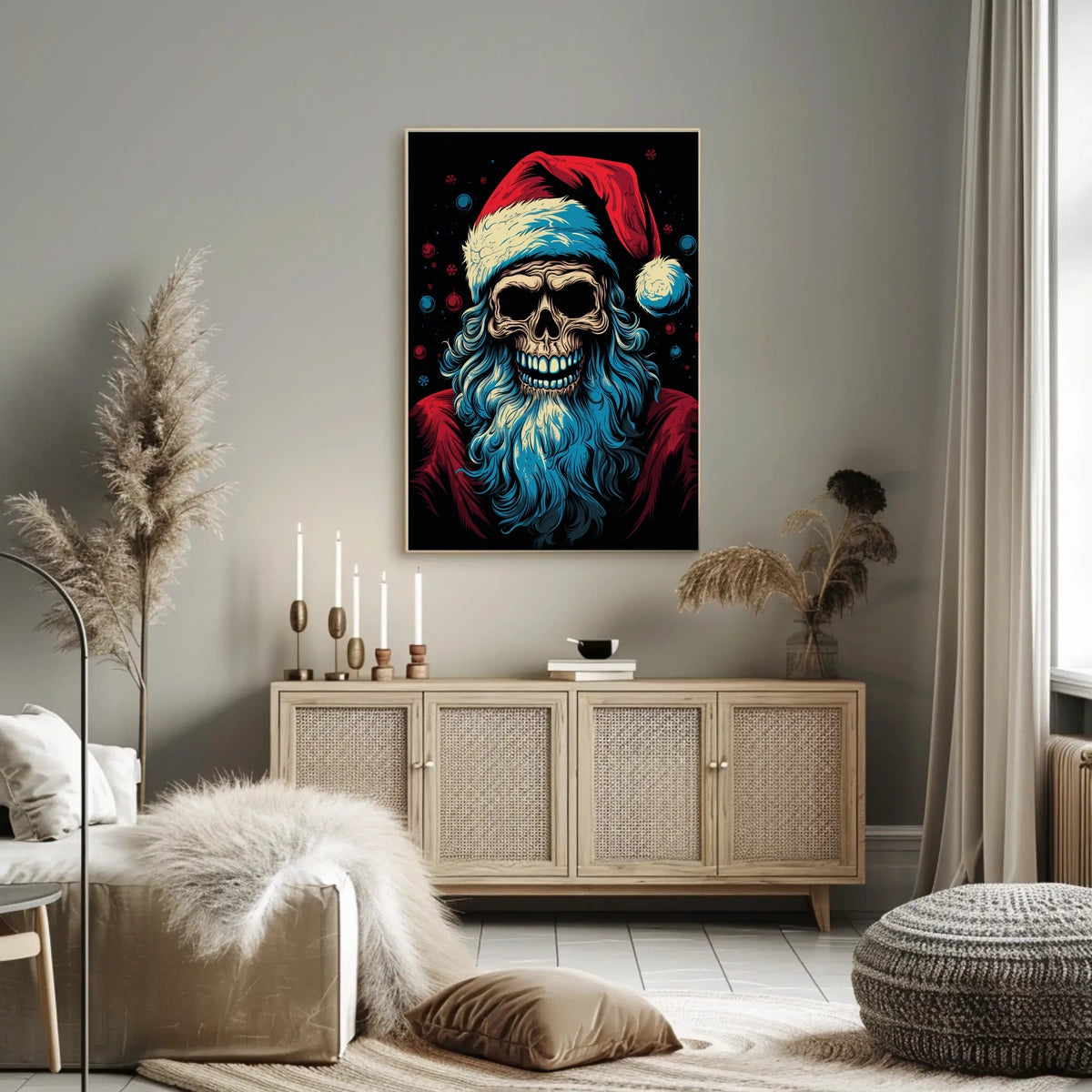 Santa Skull A Twisted Holiday Poster