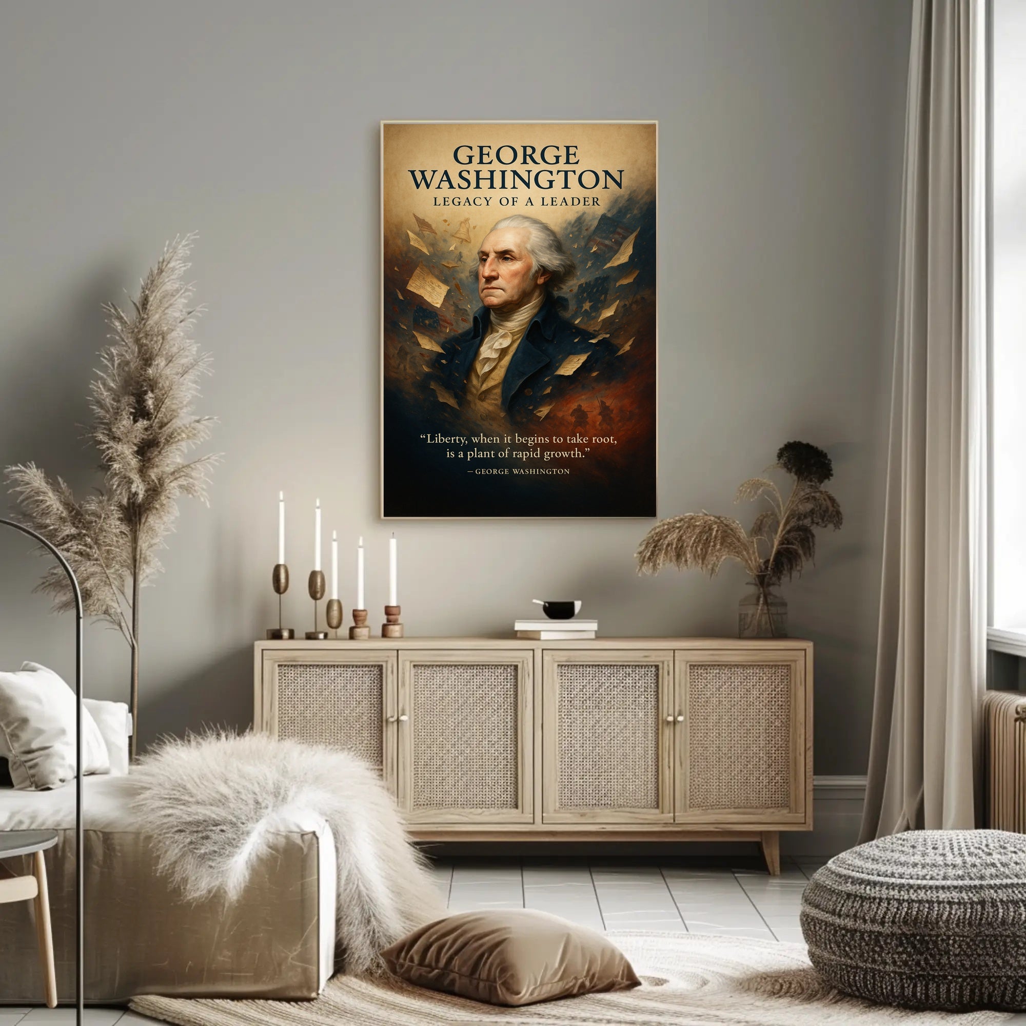 George Washington Legacy of a Leader Poster PosterGoat