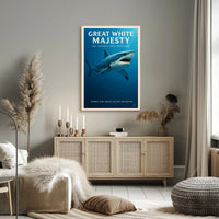 Great White Majesty Poster PosterGoat