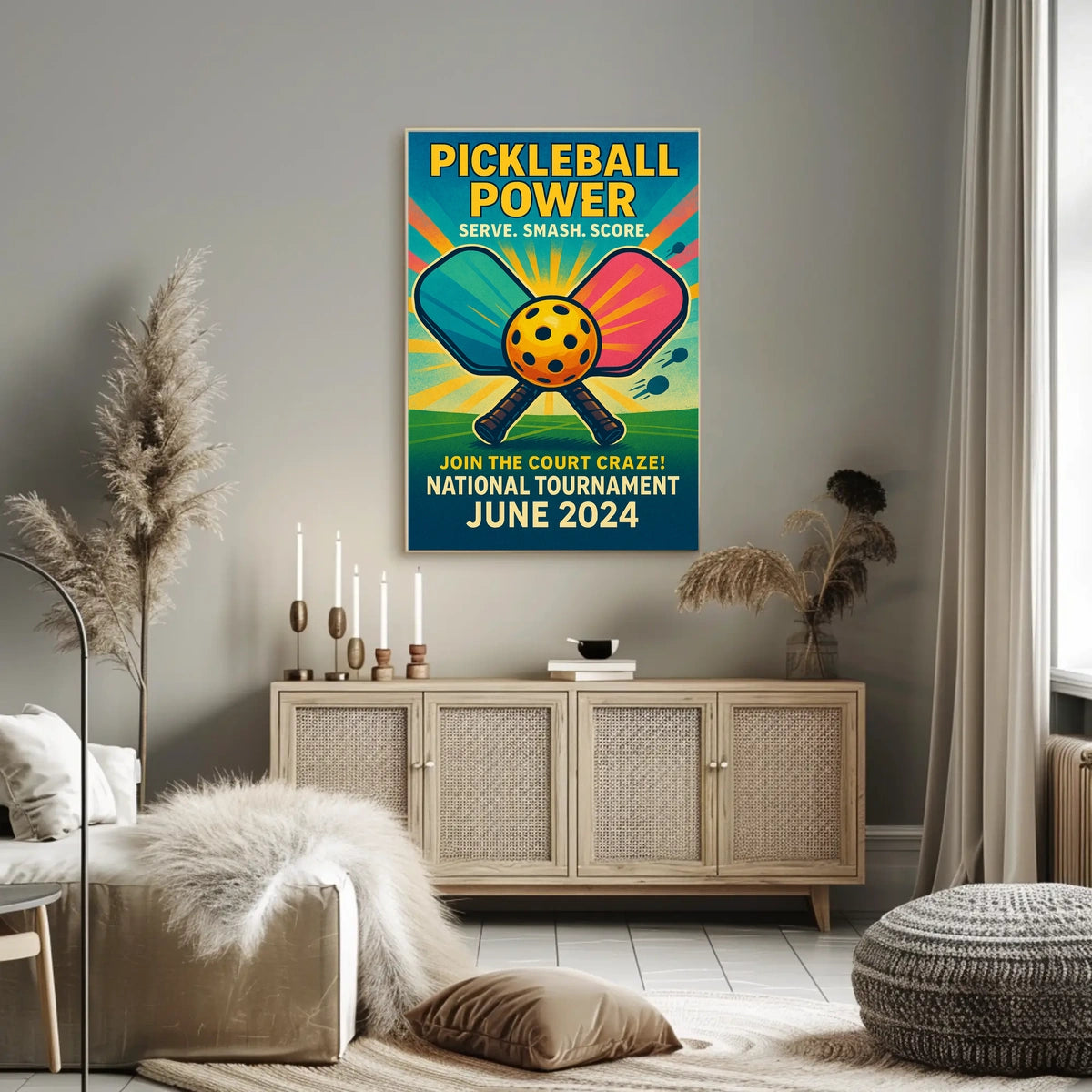 Pickleball Power Tournament 2024 Poster