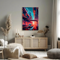 Futuristic Urban Transit Poster