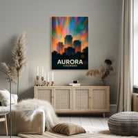 Aurora Colorado Scenic Travel Photography Realism Poster
