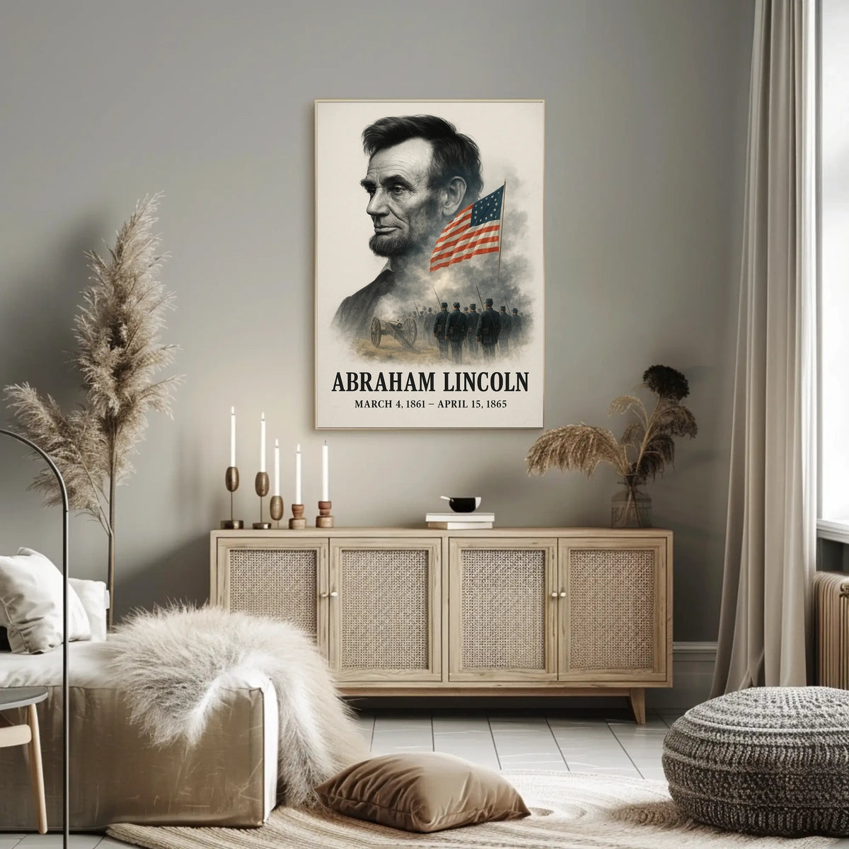 Abraham Lincoln 16th President of the United States Reflections Poster