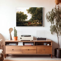 Idyllic European Countryside: Artistic Poster