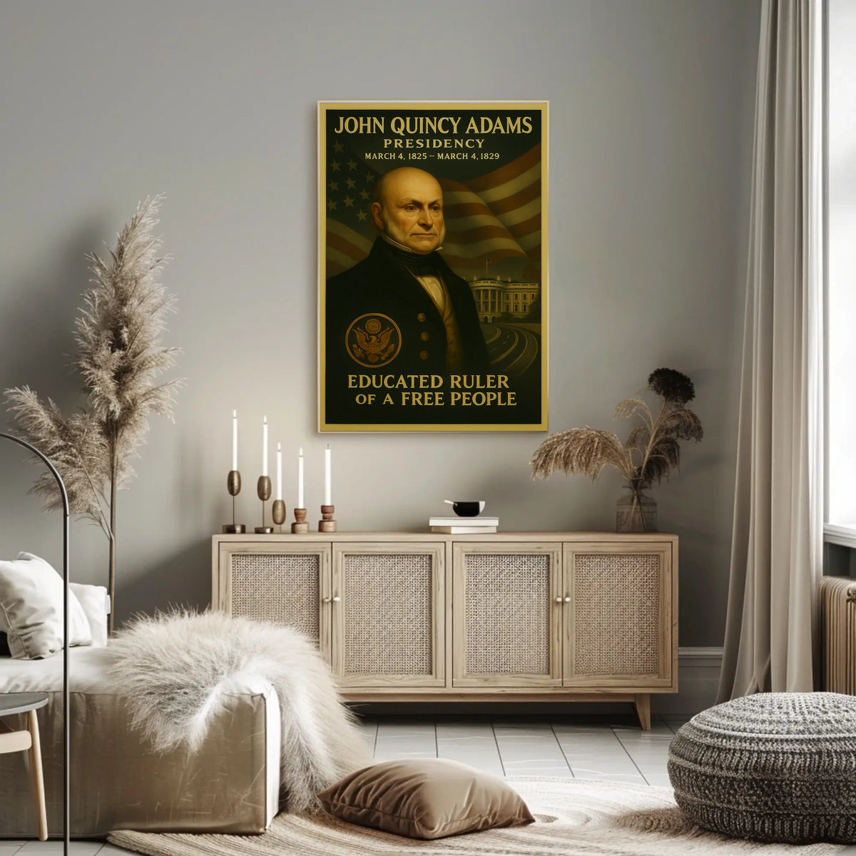 John Quincy Adams Portrait Historical or Presidential Poster