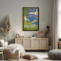 Visit Sea Cliff Poster PosterGoat