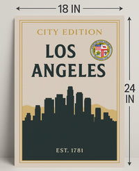Los Angeles City Edition Poster PosterGoat
