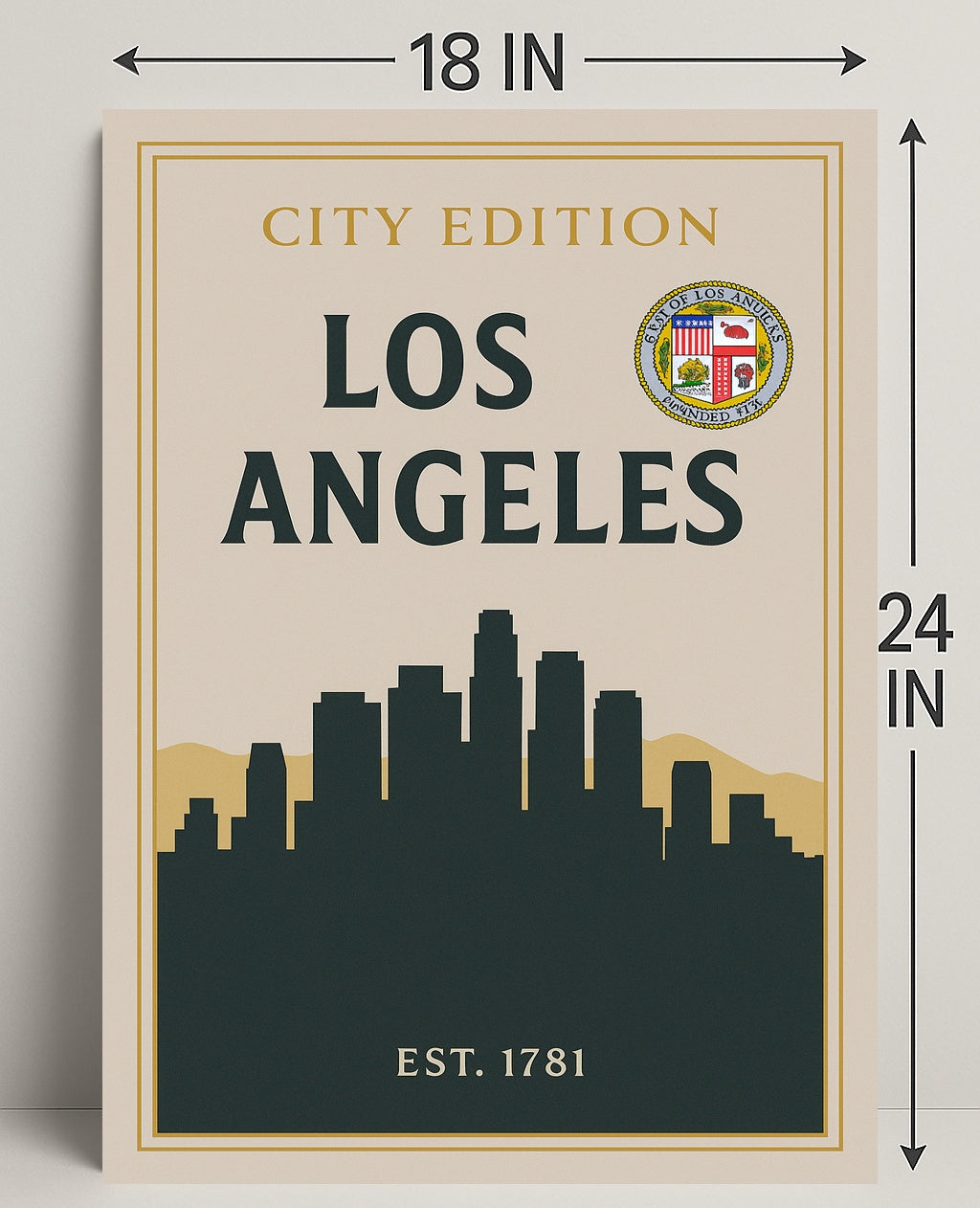 Los Angeles City Edition Poster PosterGoat