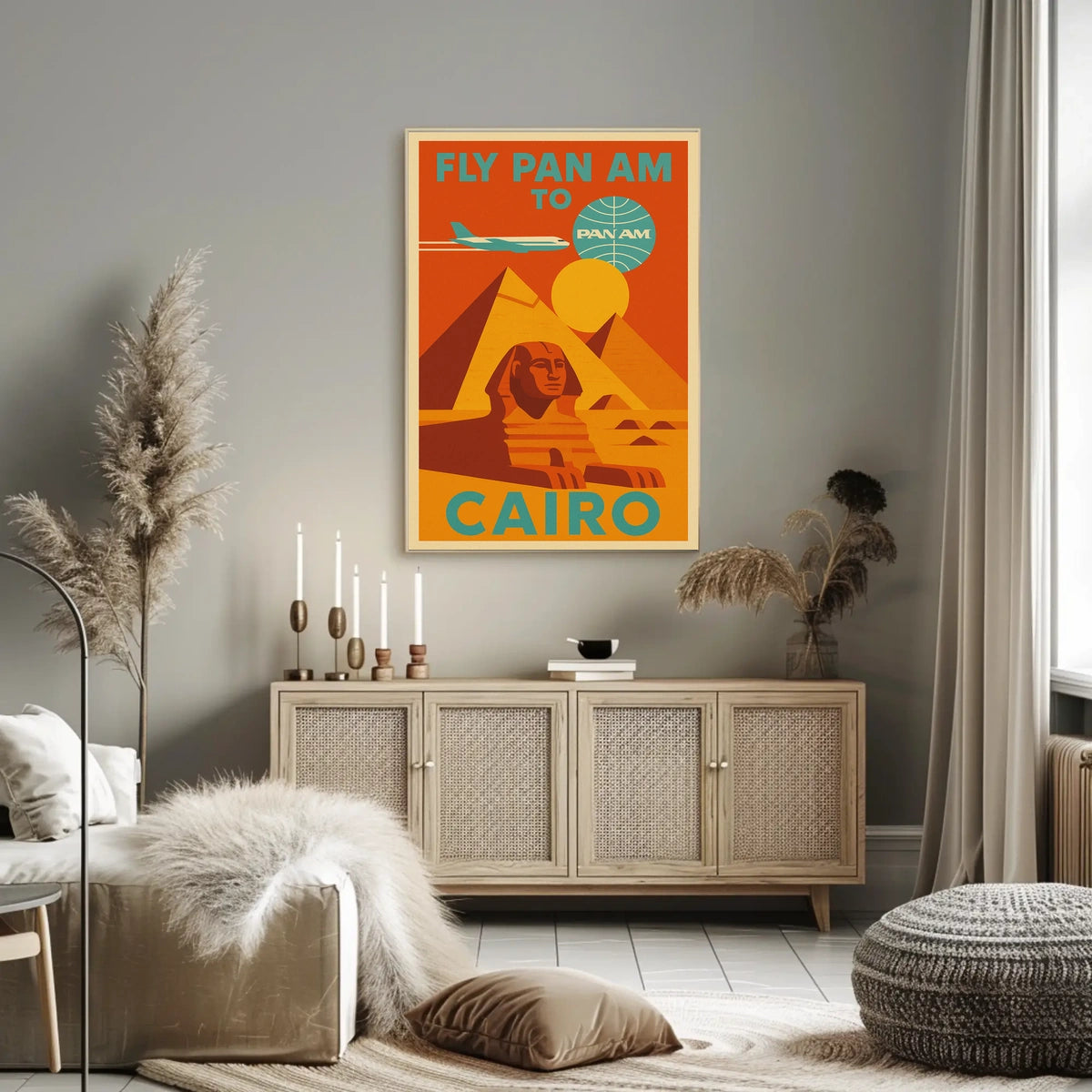 Fly Pan Am to Cairo Poster