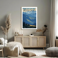 Great Smoky Mountains Scenic Poster Wall Art