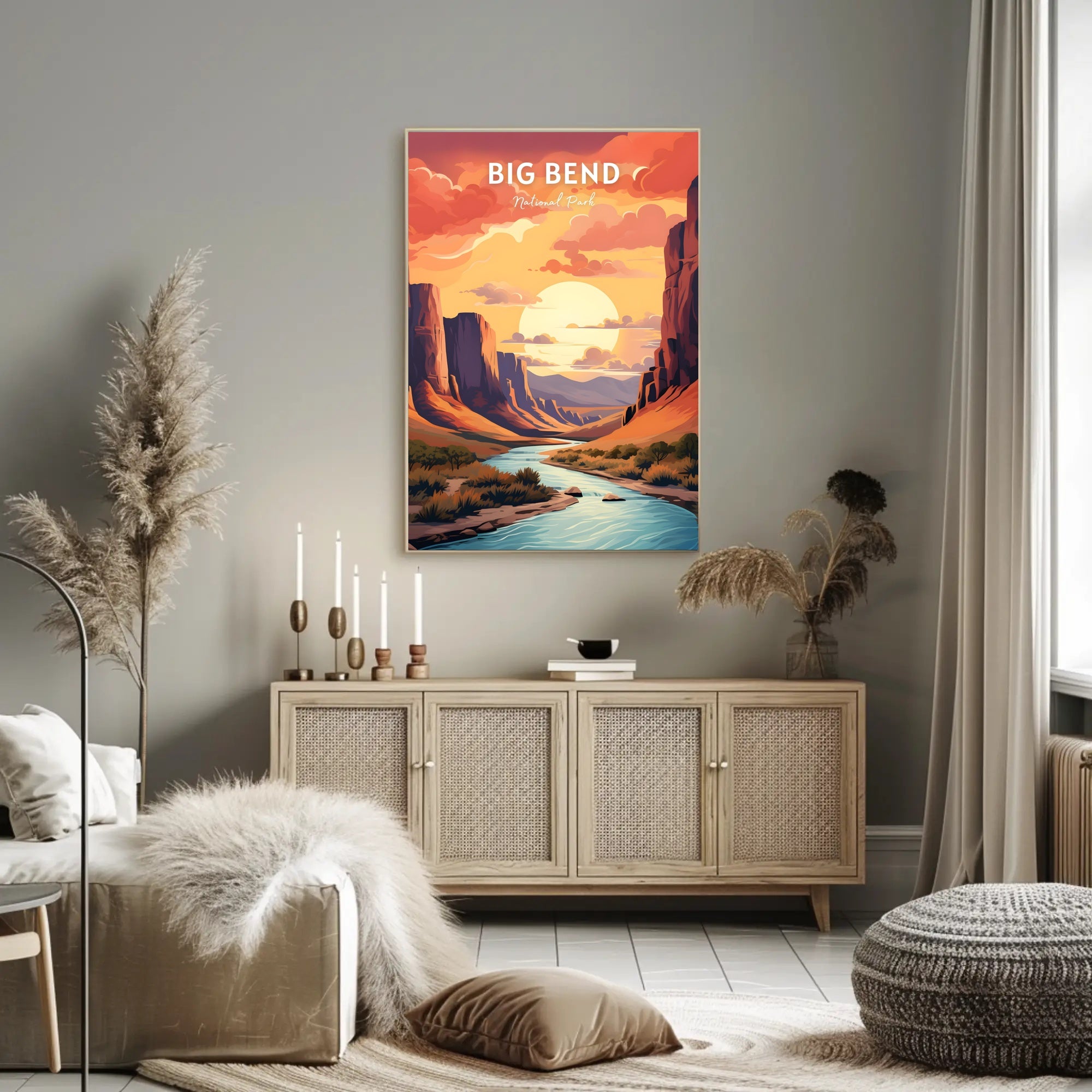 Big Bend National Park Landscape Travel Poster