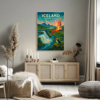 Iceland Golden Circle Poster