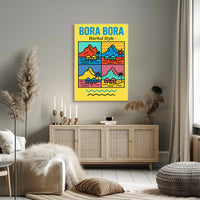 Bora Bora Pop Art Travel Poster