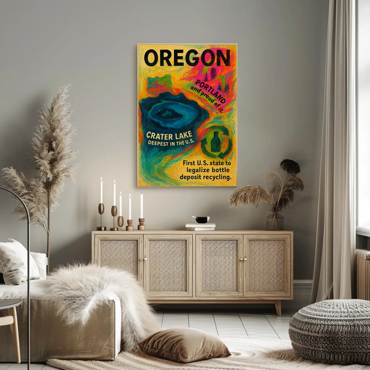 Oregon Pioneer In Environmental Poster