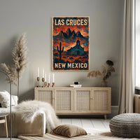 Vintage Las Cruces Travel Collector Poster