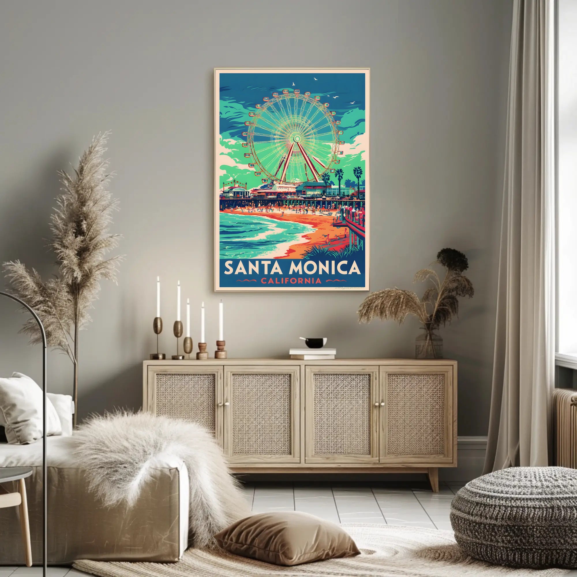 Santa Monica Vibes Poster