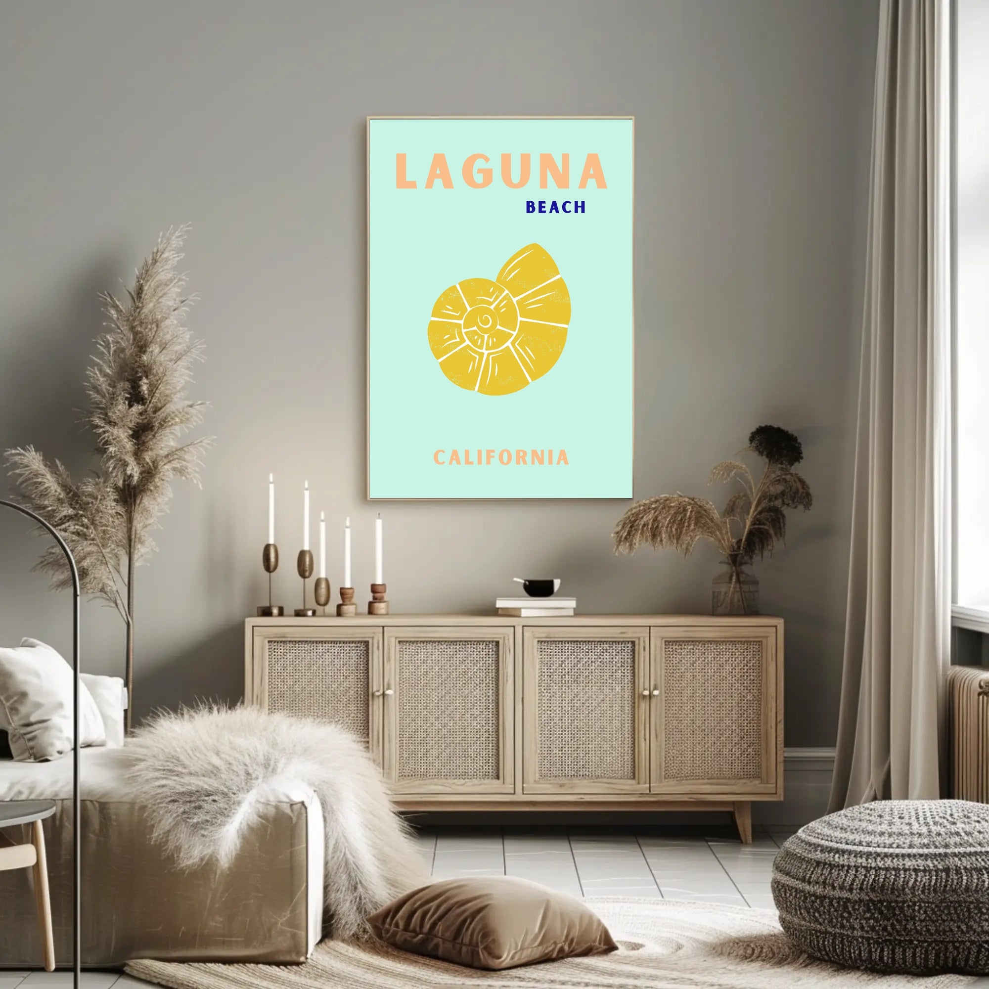 Laguna Beach Coastal Charm Travel Poster PosterGoat