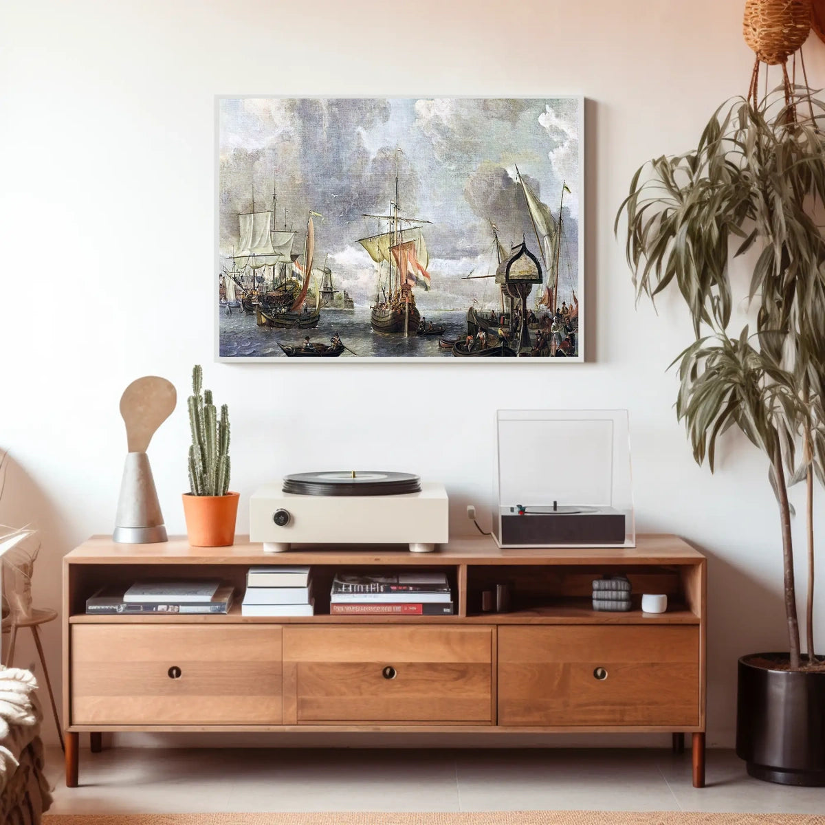 Maritime Harbor Scene Classic Historical Poster