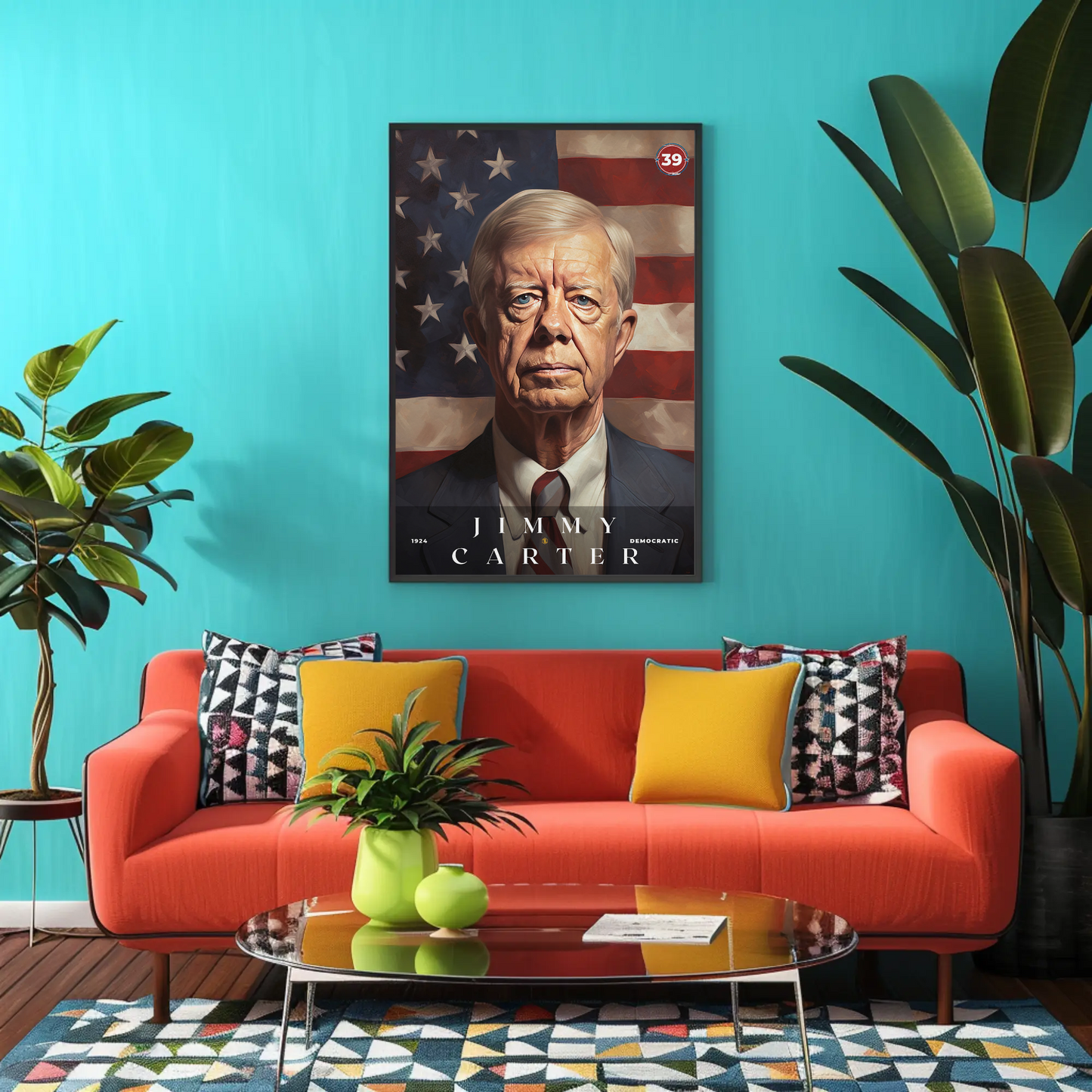 Jimmy Carter 39th President Of The United States Portrait