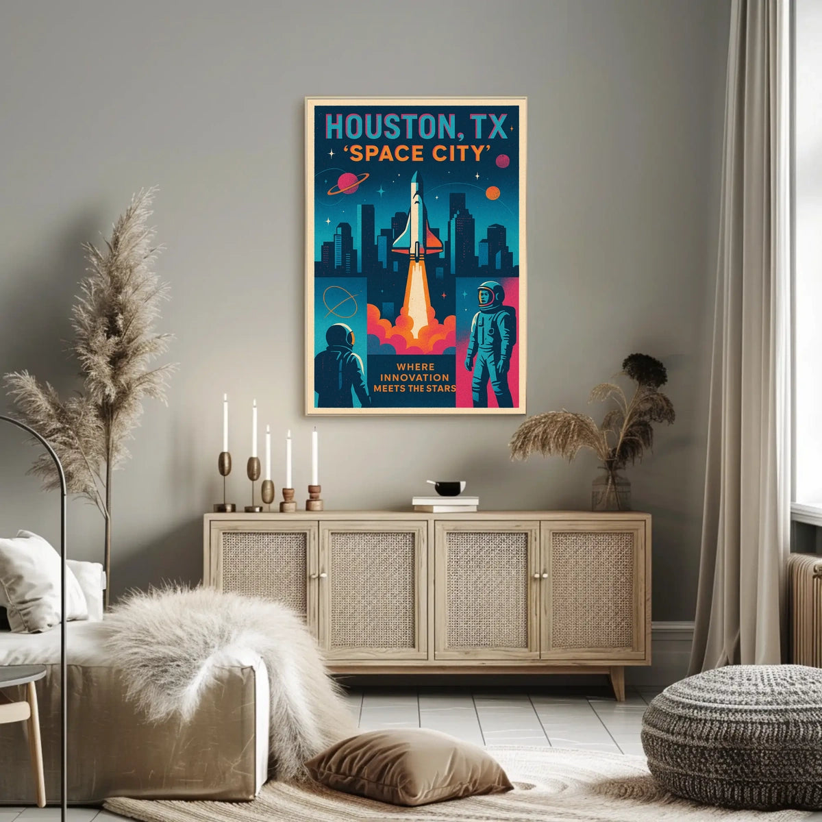 Space City Houston, TX Poster