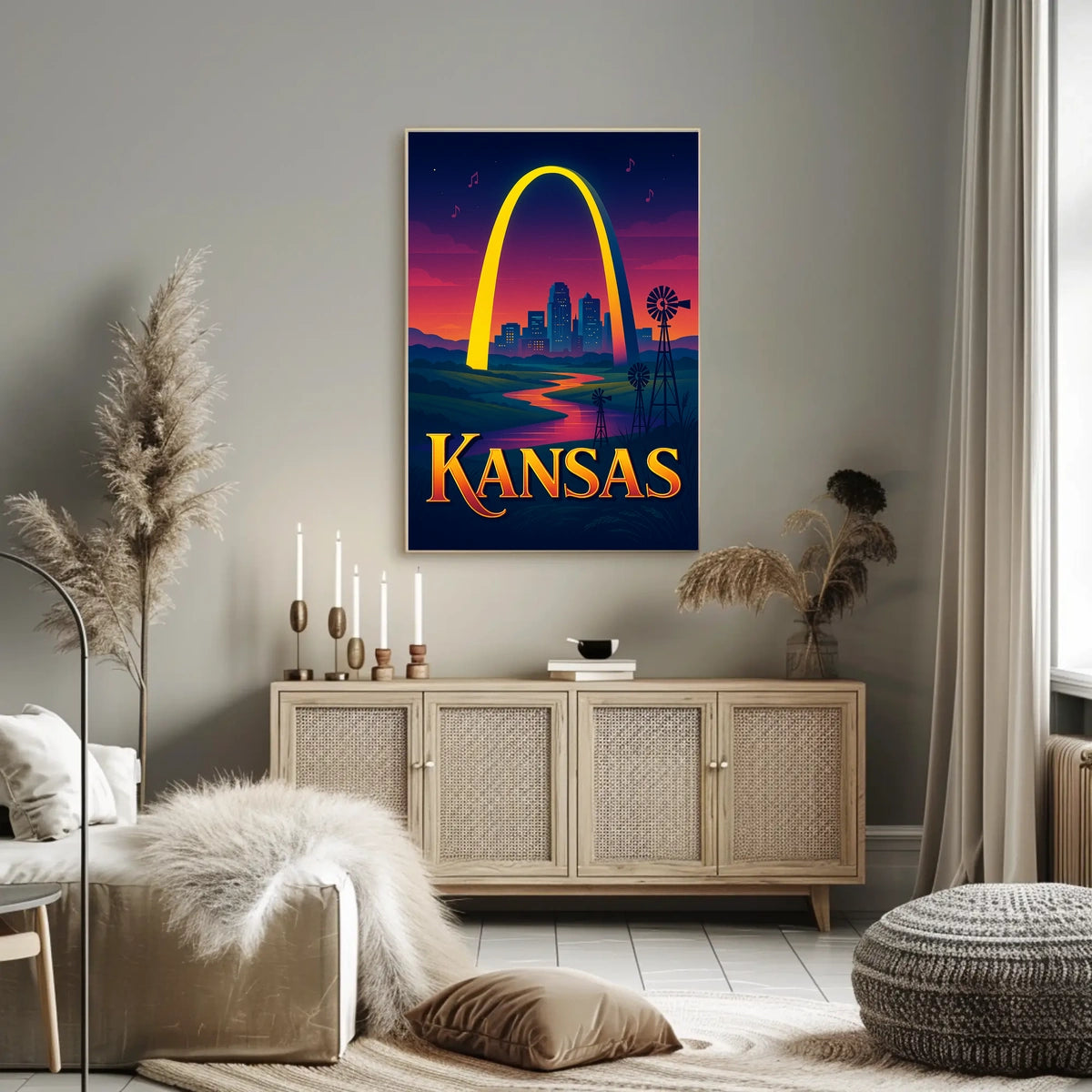 Kansas A Vibrant Tribute Poster