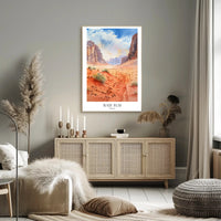 Wadi Rum Desert Adventure Art Travel Poster PosterGoat