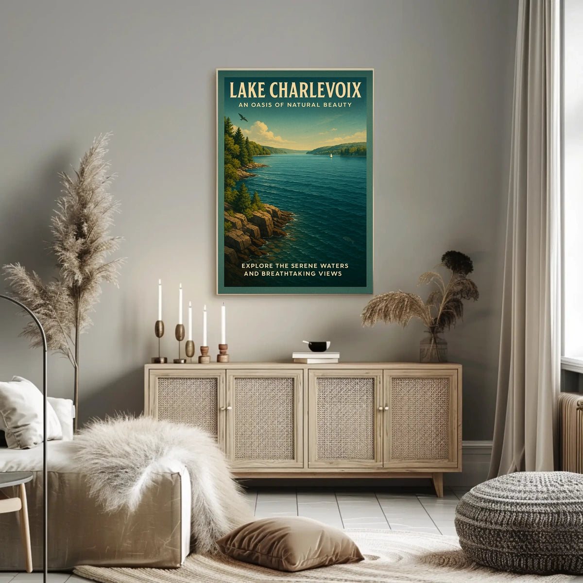 Lake Charlevoix An Oasis Of Natural Poster