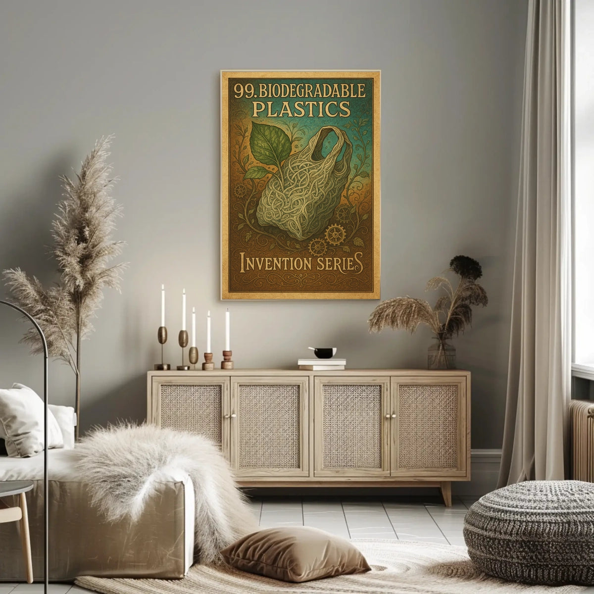 Biodegradable Plastics Invention Poster