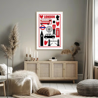 London Icons Poster PosterGoat