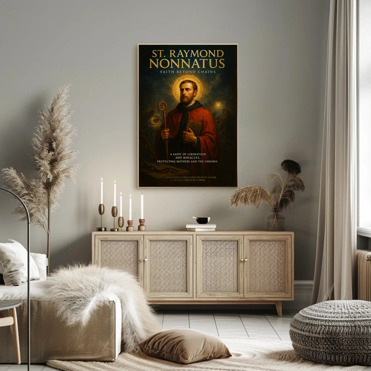 St. Raymond Nonnatus Faith Beyond Chains Poster