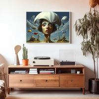 Surreal Dreamscape with Melting Hat Fantasy or Mythology Poster