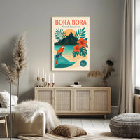 Bora Bora Tropical Escape Travel Poster PosterGoat