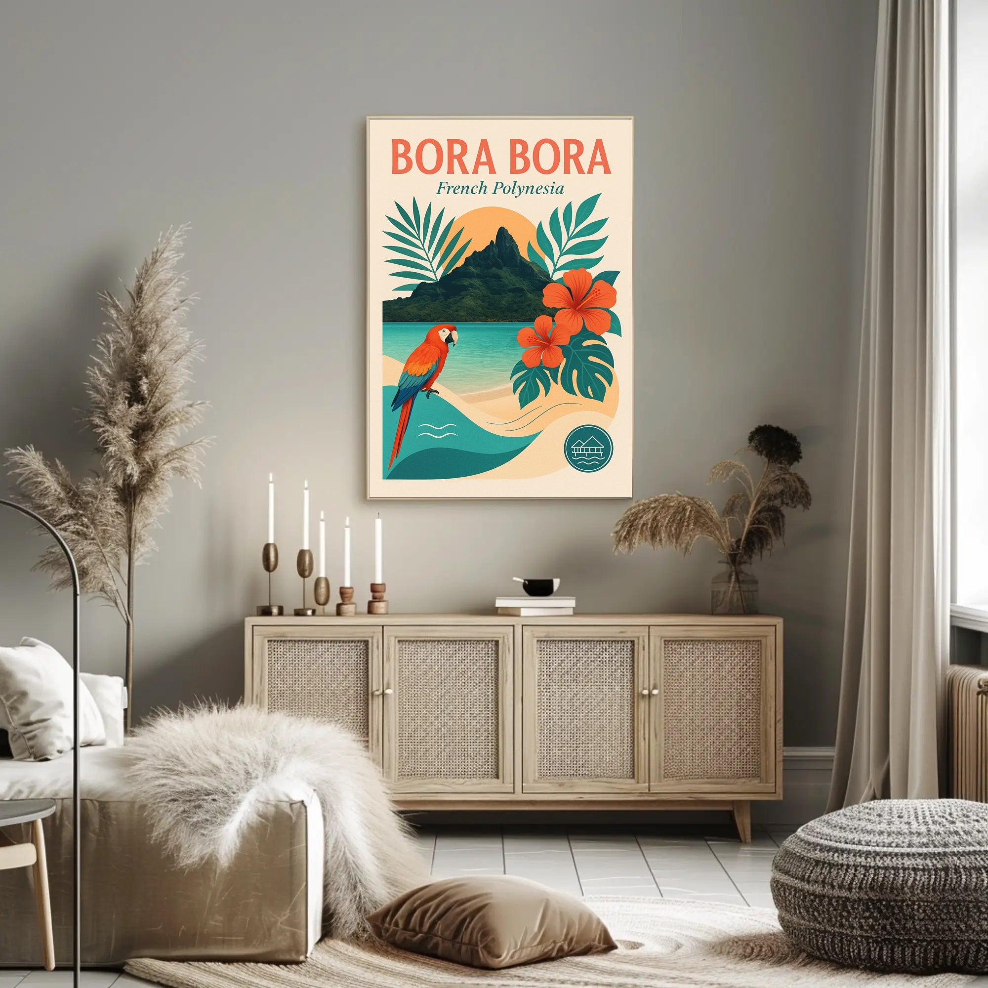 Bora Bora Tropical Escape Travel Poster PosterGoat