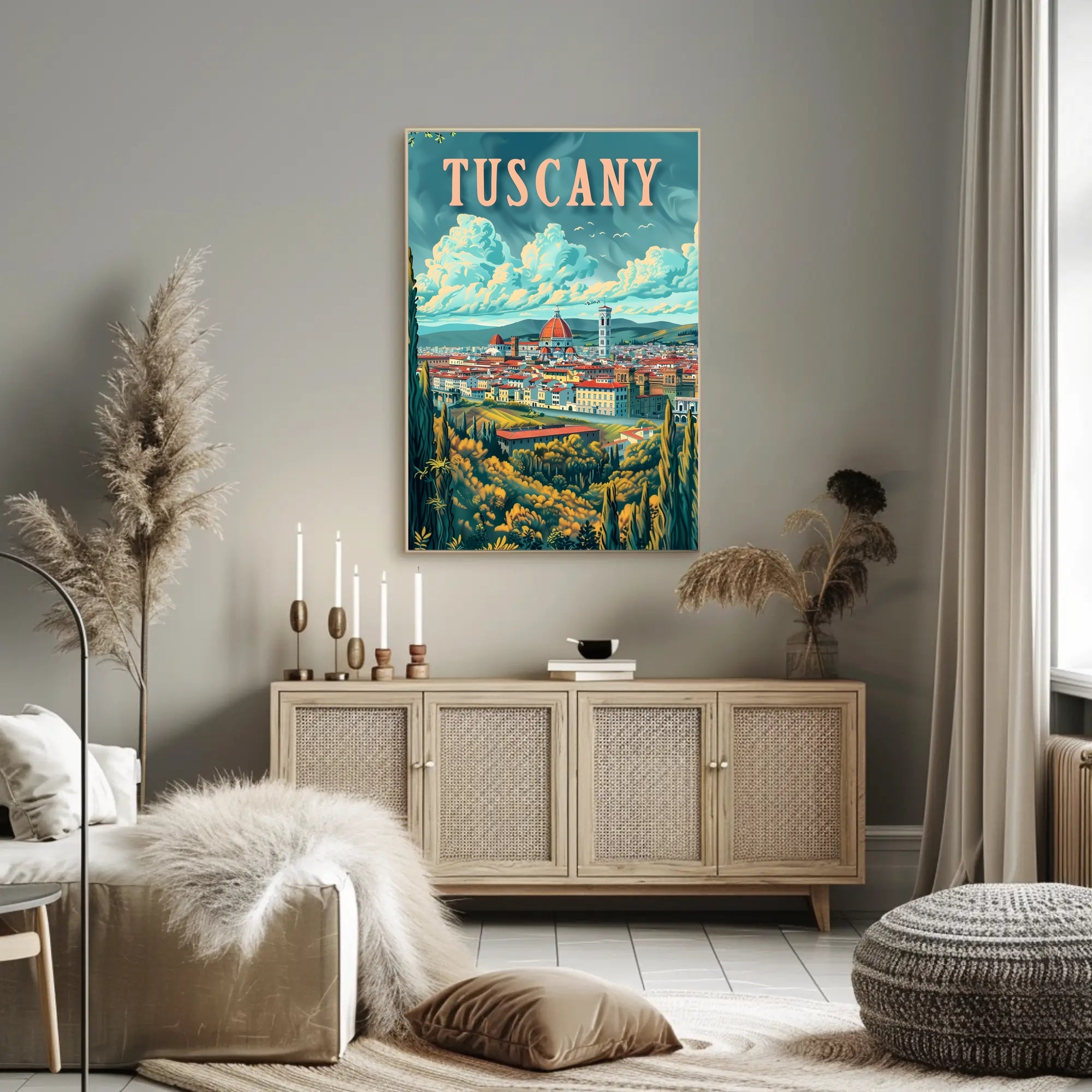 Scenic Tuscany Landscape Poster