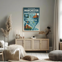 Discover Manchester, New Hampshire Poster PosterGoat