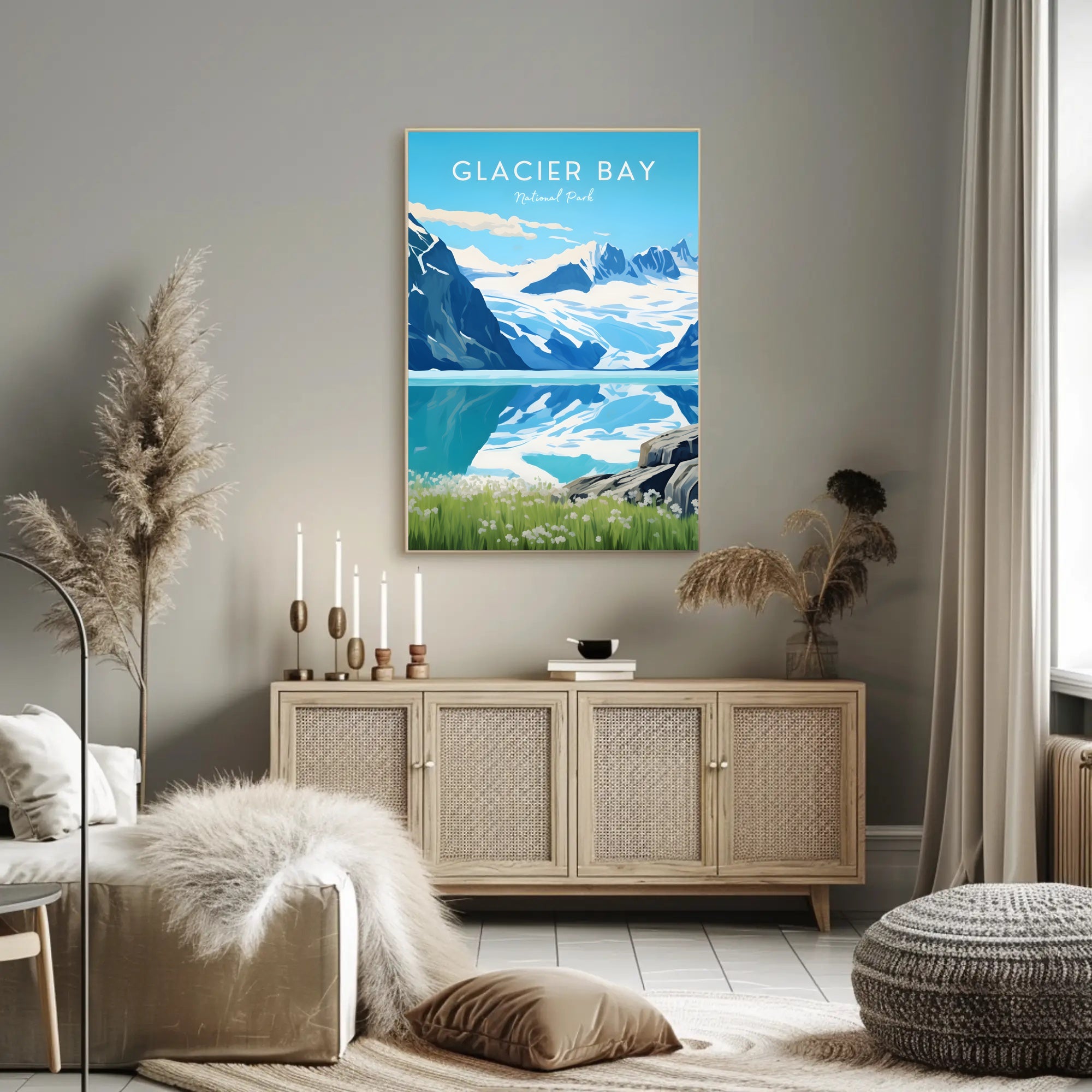 Glacial Serenity: Glacier Bay National Park Poster