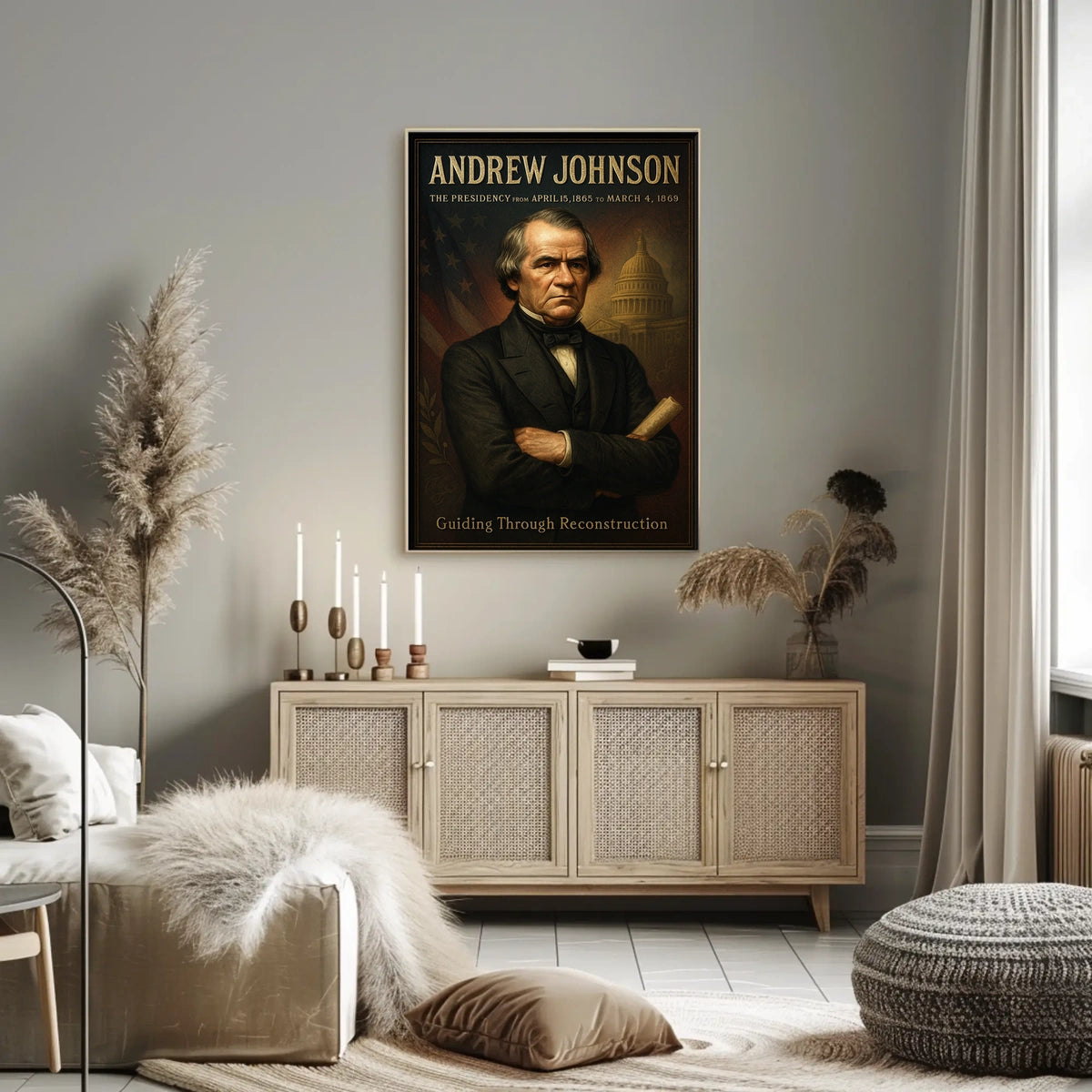 Andrew Johnson 17th President Poster