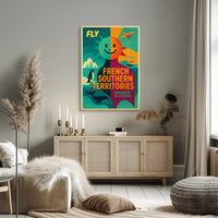 French Southern Territories Adventure Travel Poster PosterGoat