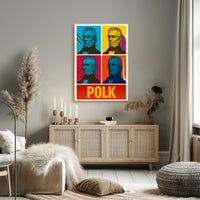 Warhol-Inspired Historical Portrait Pop Art Poster