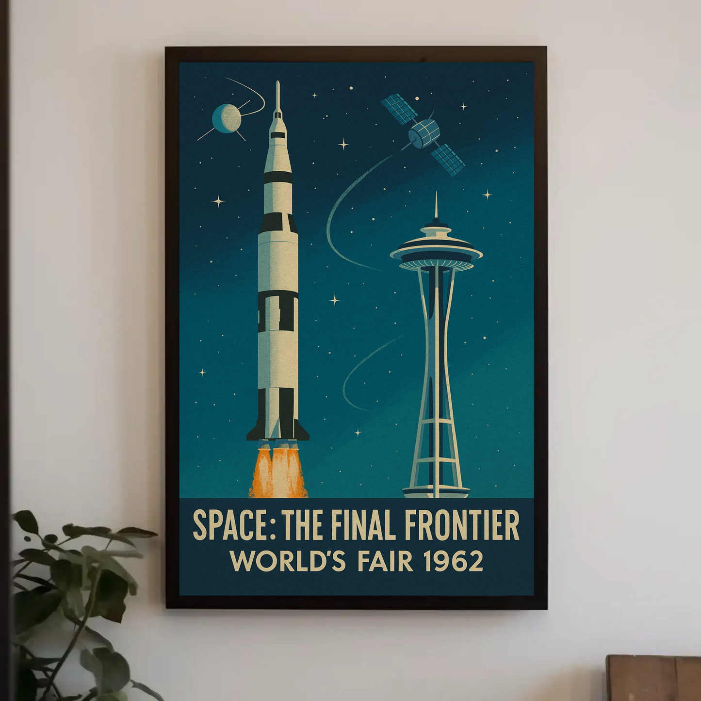 Space Frontier World's Fair 1962 Poster