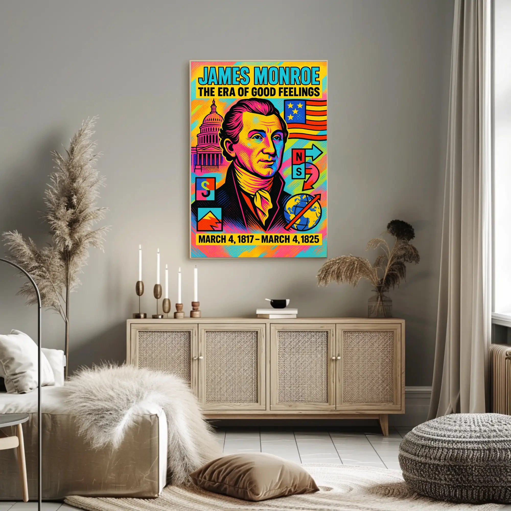James Monroe The Era of Good Feelings Poster PosterGoat