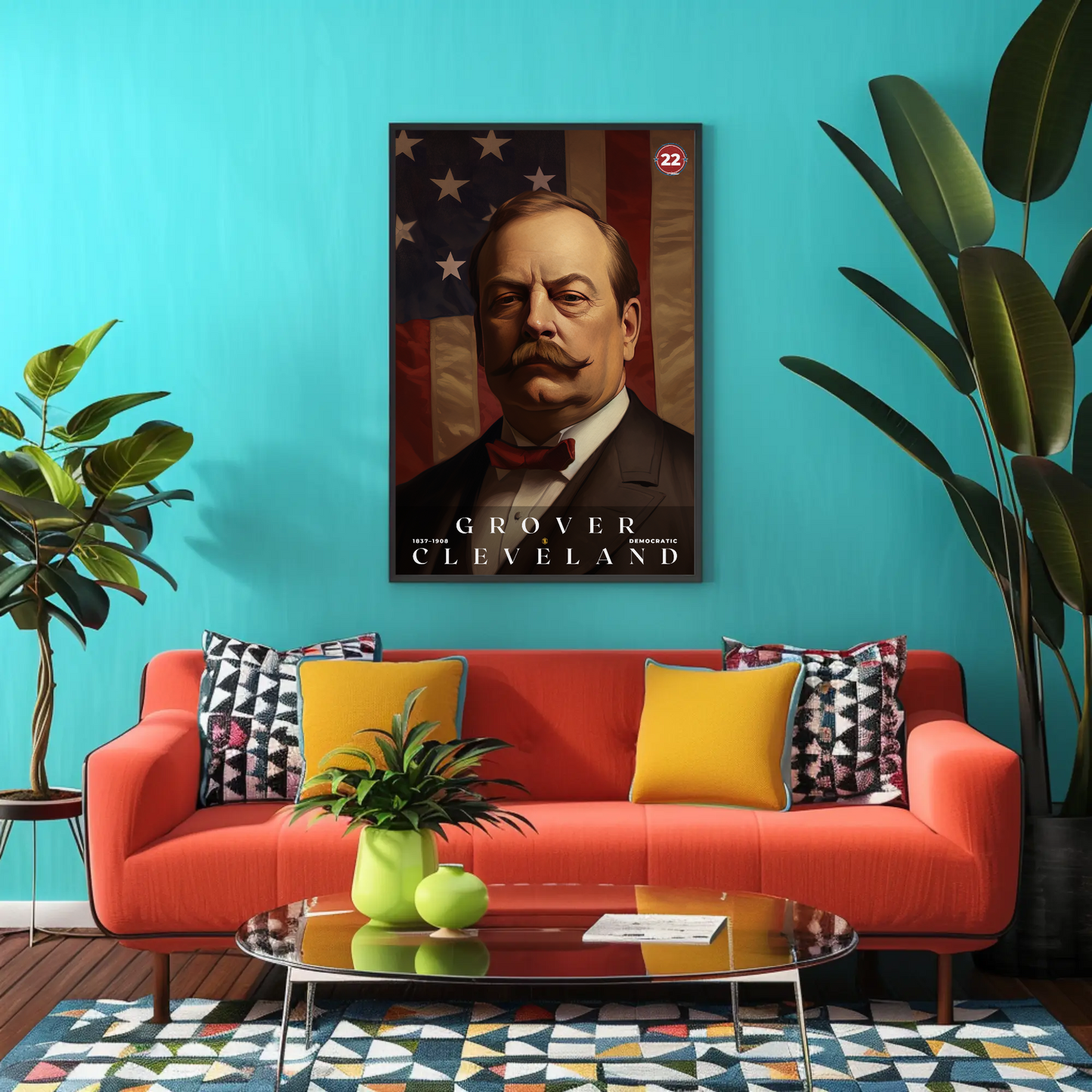 Grover Cleveland 22nd President Of The United States Portrait