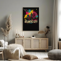 Atlantic City Skyline Poster