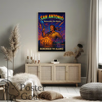 Battle of the Alamo Defiant Spirit Cultural or Heritage Poster