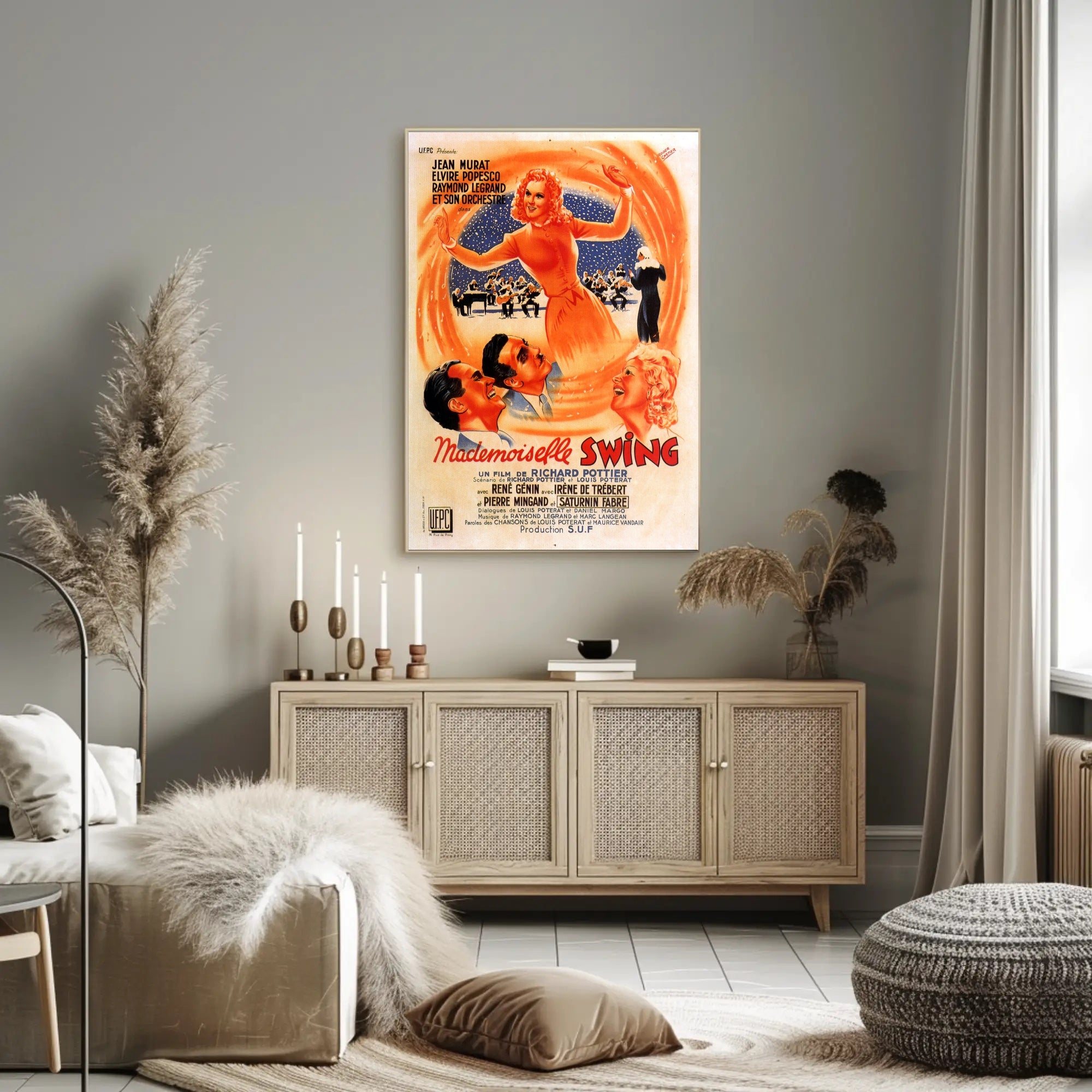 Mademoiselle Swing: Vibrant Dance-Inspired Music or Concert Poster