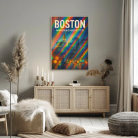 Boston Scenic Wanderlust Minimalist Poster