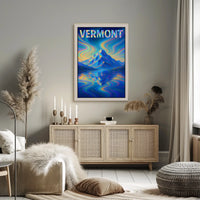 Vermont Mountain Reflection Poster