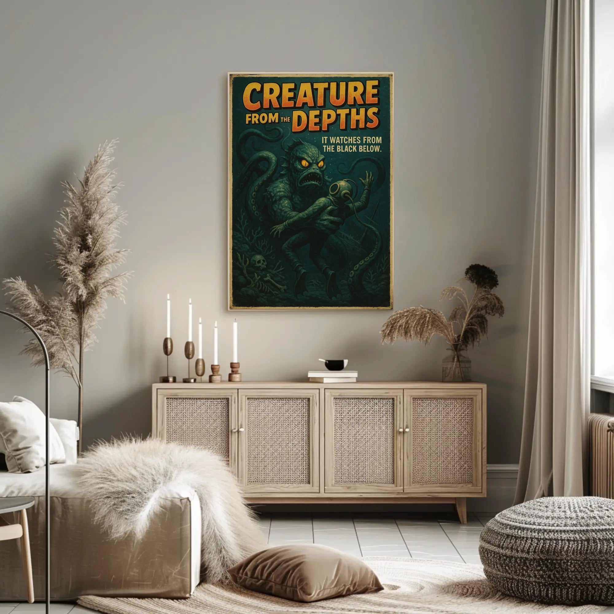Creature from the Depths Fantasy or Mythology Poster